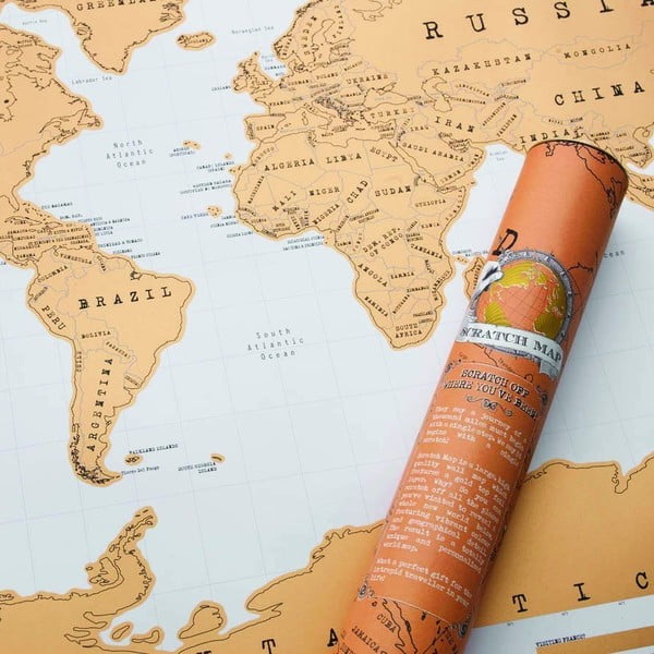 Stieracia mapa 88x52 cm World Scratch Map – Ambiance-image-1