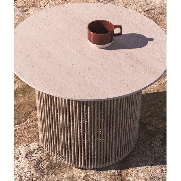 Kovový okrúhly záhradný stolík ø 55 cm Orosei – Kave Home-image-2