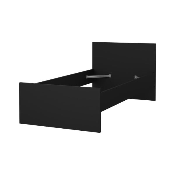 Čierna jednolôžková posteľ 90x190 cm Naia – Tvilum-image-3
