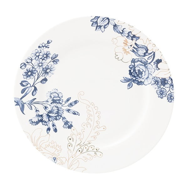 Porcelánový tanier s modro-zlatými vzormi Creative Tops, Ø 26 cm