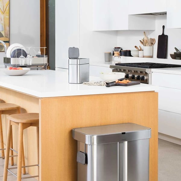 Sivá nádoba na kompostovateľný odpad 4 l - simplehuman-image-4