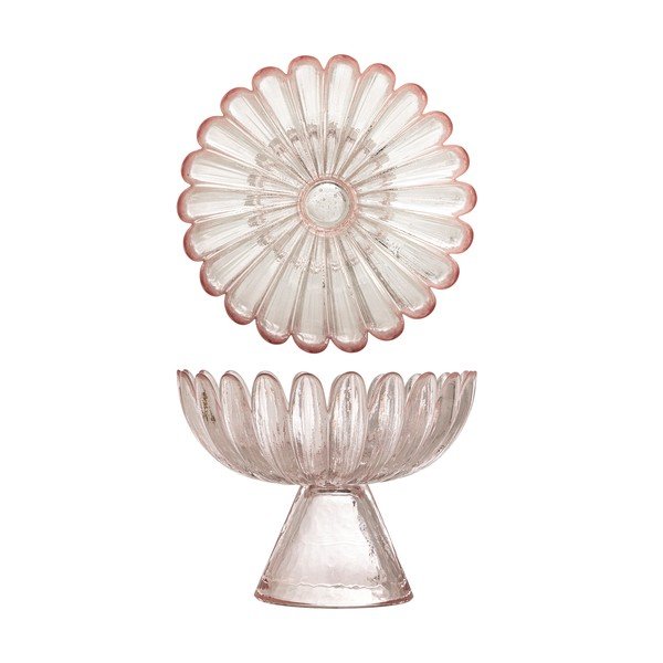 Svetloružová sklenená servírovacia miska 220 ml Nalu – Bloomingville-image-4