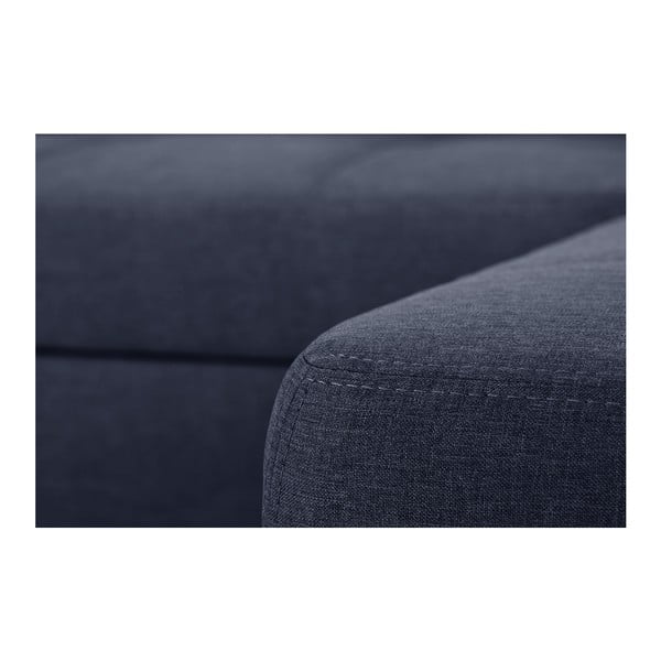 Modrá rozkladacia pohovka Modernist Pashmina, pravý roh-image-3