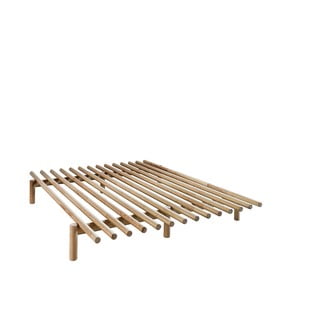 Dvojlôžková posteľ z borovicového dreva Karup Design Pace Natural, 140 x 200 cm
