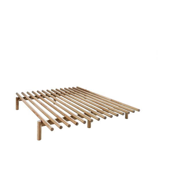 Dvojlôžková posteľ z borovicového dreva s roštom 140x200 cm Pace – Karup Design