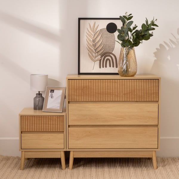 Nočný stolík v prírodnej farbe Iona – Casa Selección-image-1