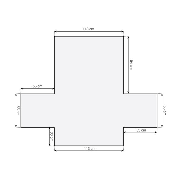 Tyrkysovomodrý 2-miestny ochranný poťah na pohovku Lounge – douceur d'intérieur-image-3