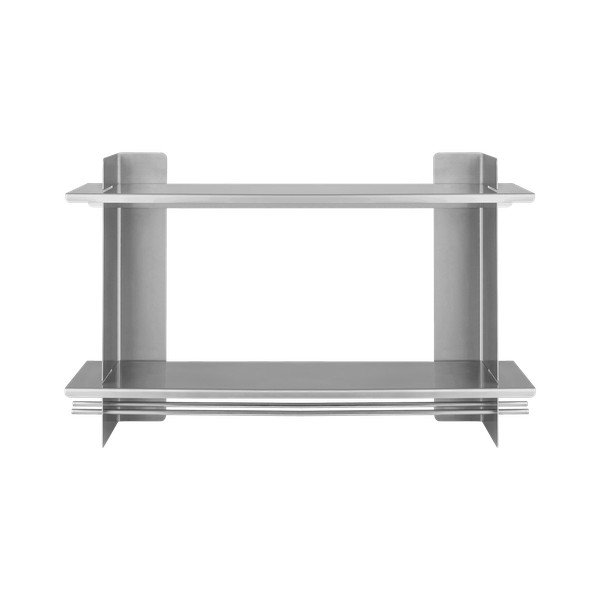 Poschodová kovová polica v striebornej farbe 70 cm Tivo – noo.ma-image-2