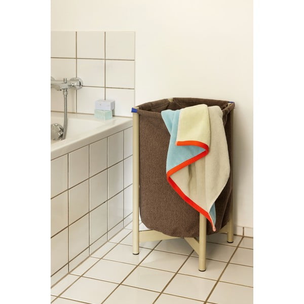 Béžový látkový kôš na bielizeň Pod – Hübsch-image-1