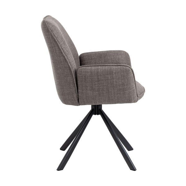 Svetlosivé čalúnené jedálenské kreslá v súprave s podrúčkami 2 ks Glenda – Actona-image-3