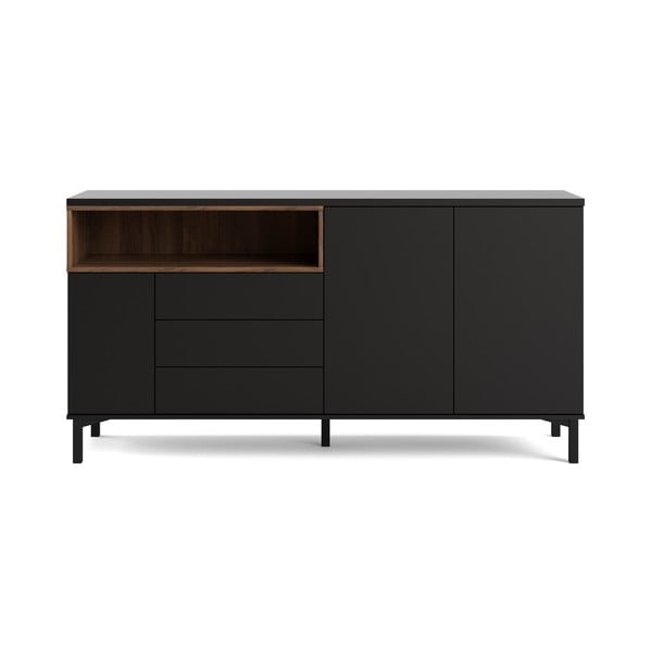 Čierna komoda 176x90x49 cm Roomers – Tvilum