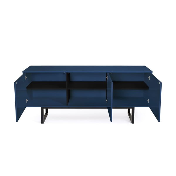 Modrá komoda Woodman Camden Herringbone, 175 x 75 cm-image-2