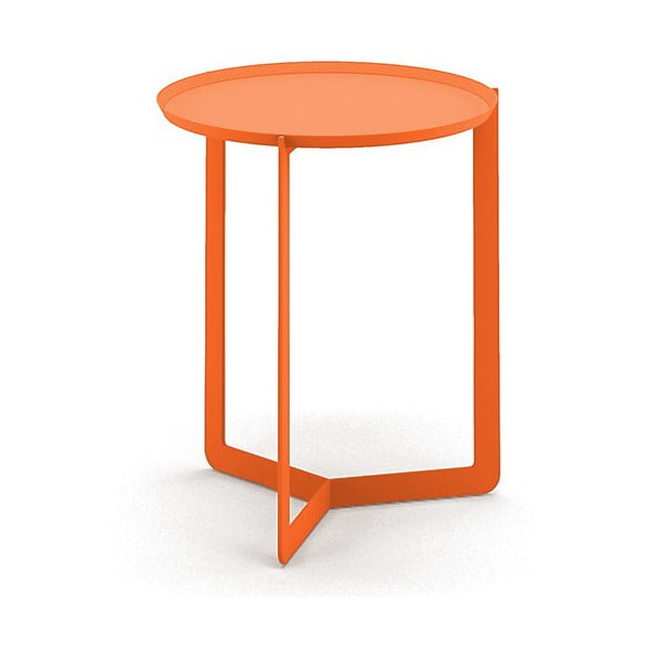 Oranžový príručný stolík MEME Design Round, Ø 40 cm