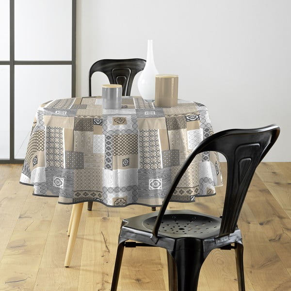 Umývateľný obrus z PVC ø 160 cm Costa – douceur d'intérieur-image-1