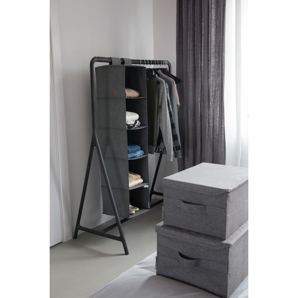 Sivý látkový úložný box s vekom 40x30x22 cm Soft Storage – Bigso-image-3