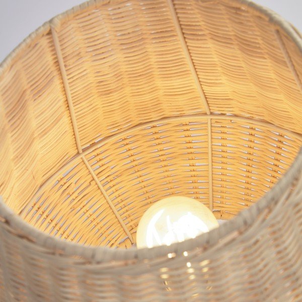 Ratanová stolová lampa v prírodnej farbe s ratanovým tienidlom (výška 30 cm) Kamaria - Kave Home-image-2