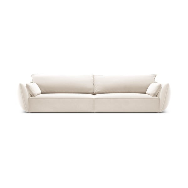 Béžová zamatová pohovka 248 cm Vanda – Mazzini Sofas