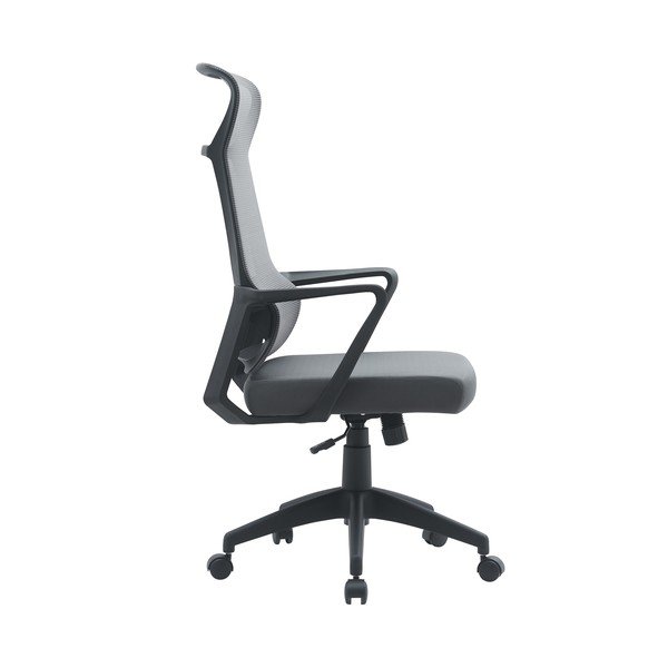 Sivá čalúnená kancelárska stolička Hoboken – Yes Everyday-image-2