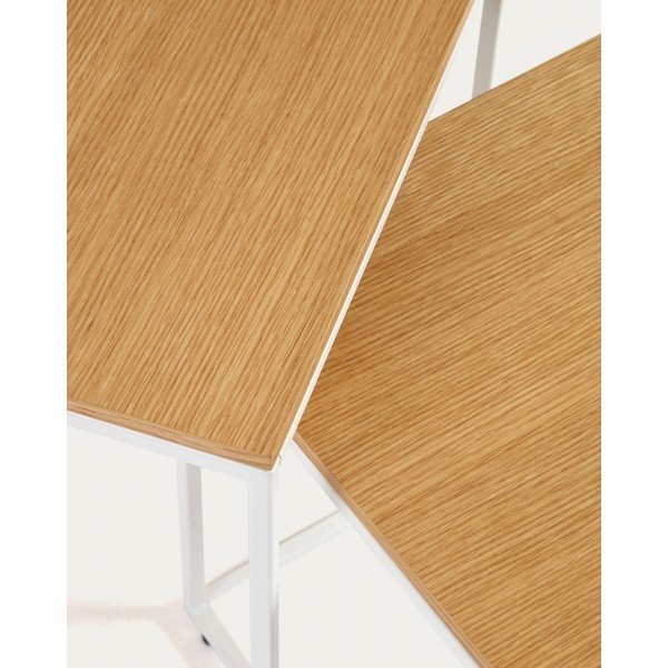 Odkladacie stolíky v súprave 2 ks v dekore duba 45x45 cm Yoana – Kave Home-image-1