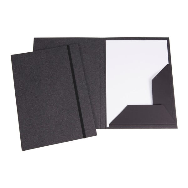 Sivá obálka na dokumenty s elastickým zapínaním Bigso, veľkosť A4