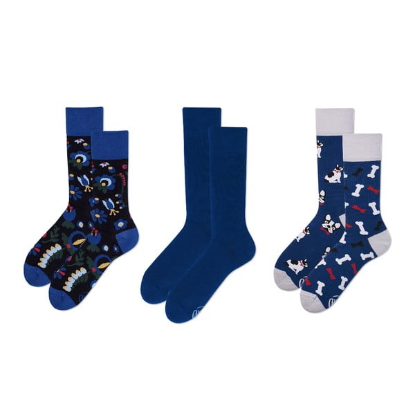 Set ponožiek v darčekovom balení Many Mornings Deep Blue, veľ. 39–42