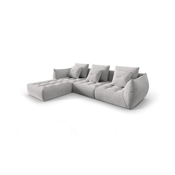 Svetlosivá rohová pohovka (variabilný roh) Bloom – Micadoni Home-image-2