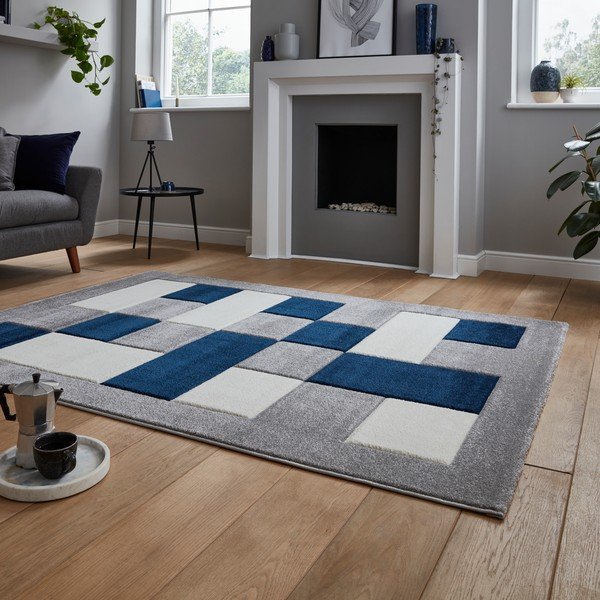 Modro-sivý koberec Think Rugs Brooklyn, 160 x 220 cm-image-2