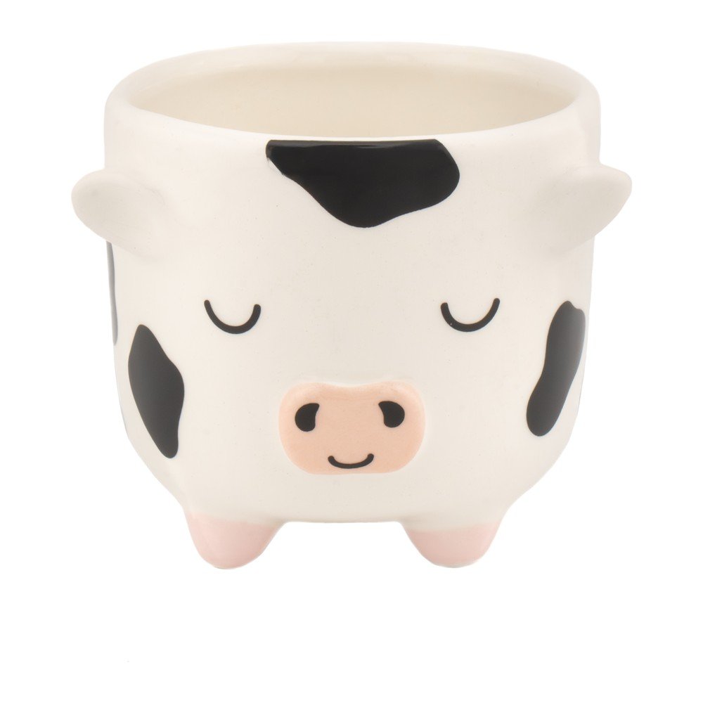 E-shop Keramický obal na kvetináč ø 7,5 cm Cow – Sass & Belle