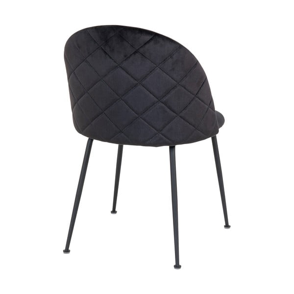 Čierne zamatové jedálenské stoličky v súprave 2 ks Geneve – House Nordic-image-2
