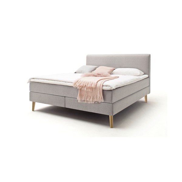 Svetlosivá boxspring posteľ 160x200 cm Greta – Meise Möbel-image-2
