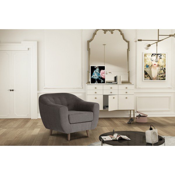 Gaštanovohnedé kreslo Jalouse Maison Vicky-image-1
