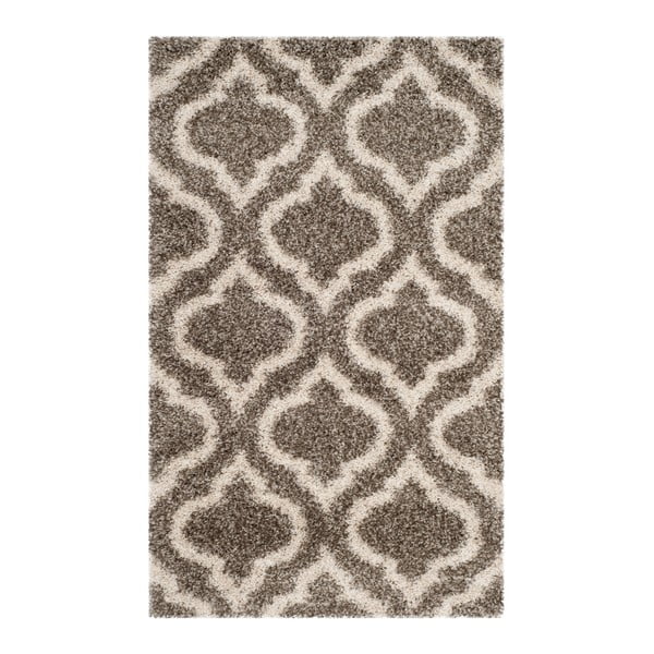 Sivo-hnedý koberec Safavieh Mati, 91 × 152 cm