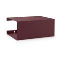 Vínovočervená poschodová oceľová polica 35 cm – ReCollector