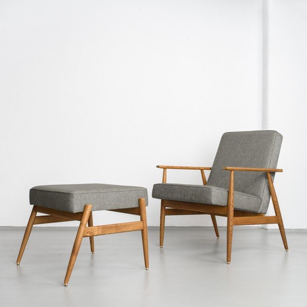 Tmavosivé kreslo 366 Concept Fox Loft-image-1