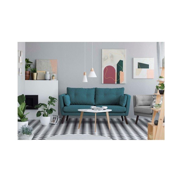 Tyrkysová trojmiestna pohovka Mazzini Sofas Elena-image-2