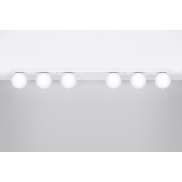 Biele stropné svietidlo so skleneným tienidlom ø 12 cm Umerta – Sollux-image-3