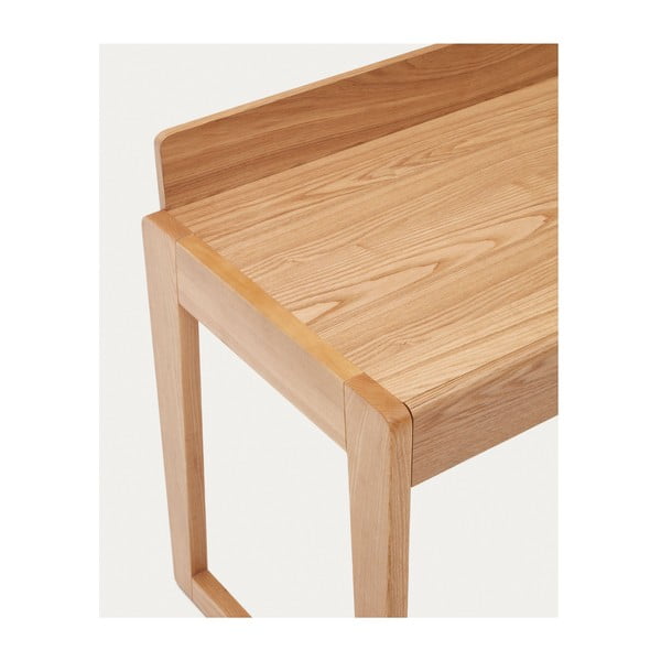 Pracovný stôl s doskou v dekore jaseňového dreva 60x120 cm Arandu – Kave Home-image-3