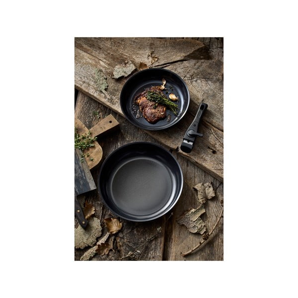 Hliníková súprava panvíc s nepriľnavým povrchom s odnímateľnou rukoväťou 2 ks ø 28 cm – Holm-image-4