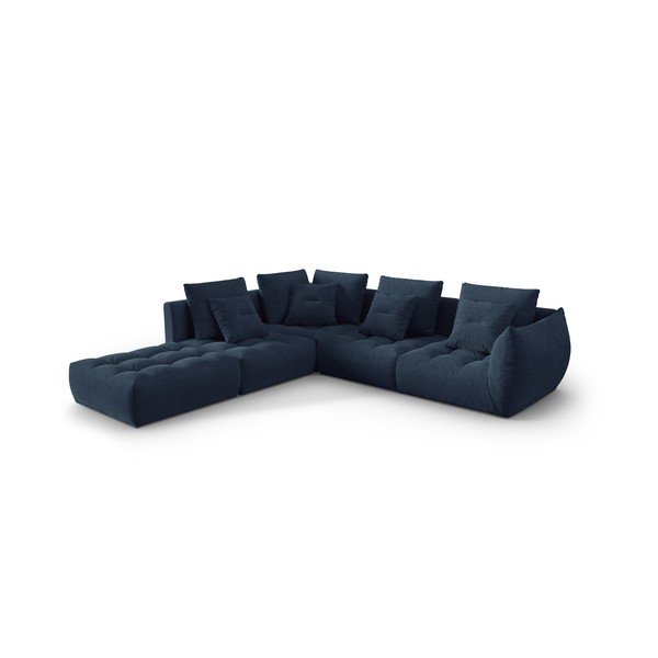 Tmavomodrá rohová pohovka (ľavý roh/do L) Bloom – Micadoni Home-image-2