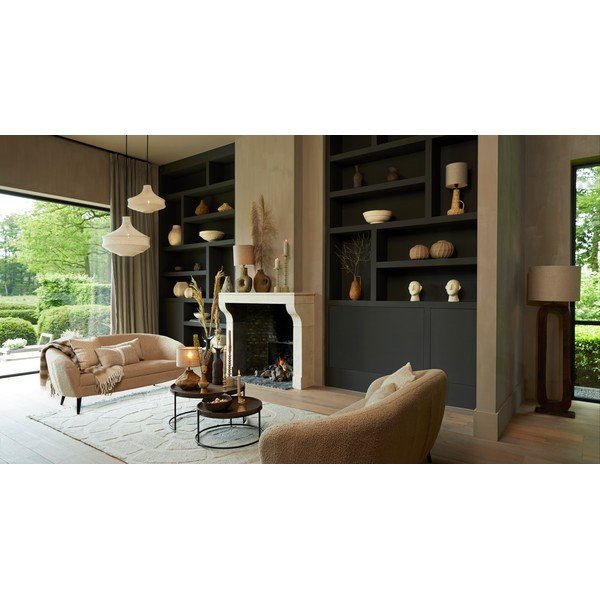 Krémové tienidlo ø 60 cm Viggo – Light & Living-image-1