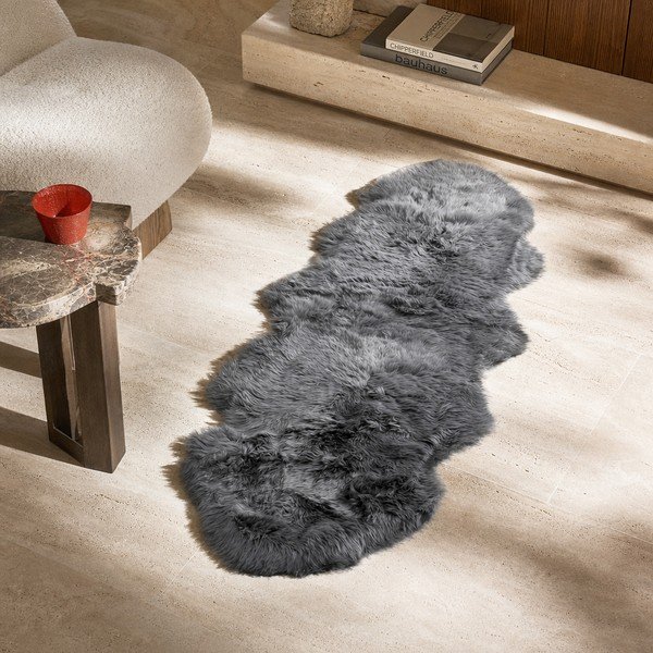 Sivá ovčia kožušina Native Natural Double, 60 x 240 cm-image-3