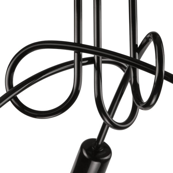 Čierne stropné svietidlo bez tienidla 36x36 cm Camilla – LAMKUR-image-3