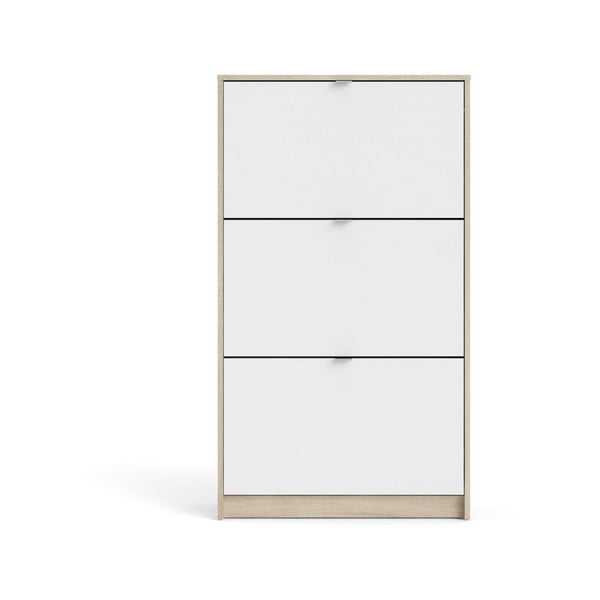 Výklopná skrinka na topánky v dekore duba v bielo-prírodnej farbe Shoes - Tvilum-image-2