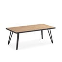 Čierny/prírodný konferenčný stolík s doskou v dubovom dekore 60x120 cm Sindi – Marckeric
