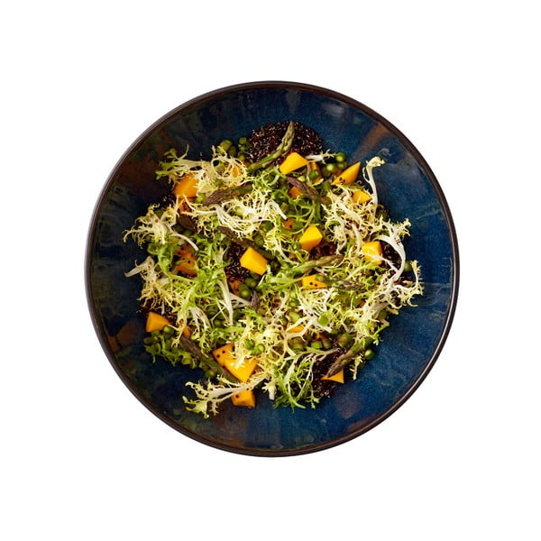 Čierna/modrá misa z kameniny ø 30 cm Gastro Dark Blue/Black – Bitz-image-4