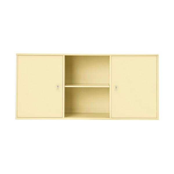 Svetložltá nízka závesná komoda 133x61 cm Mistral – Hammel Furniture