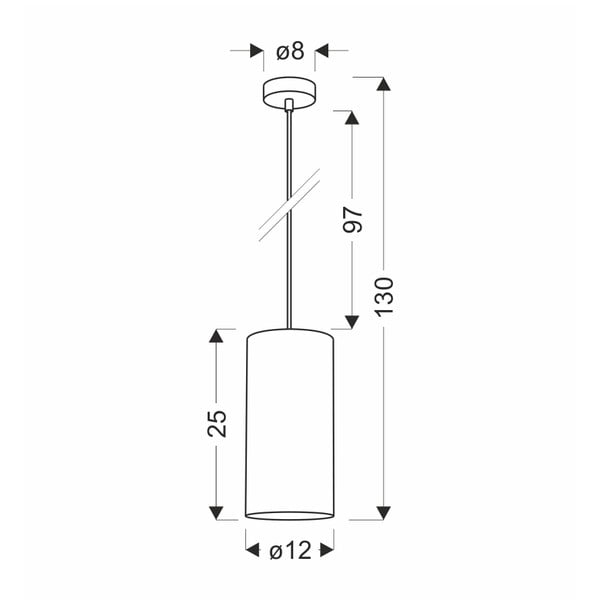 Svetlohnedé závesné svietidlo ø 12 cm Ballo – Candellux Lighting-image-2