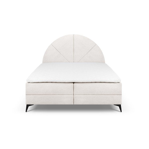 Béžová boxspring posteľ s úložným priestorom 180x200 cm Sunset – Cosmopolitan Design-image-2
