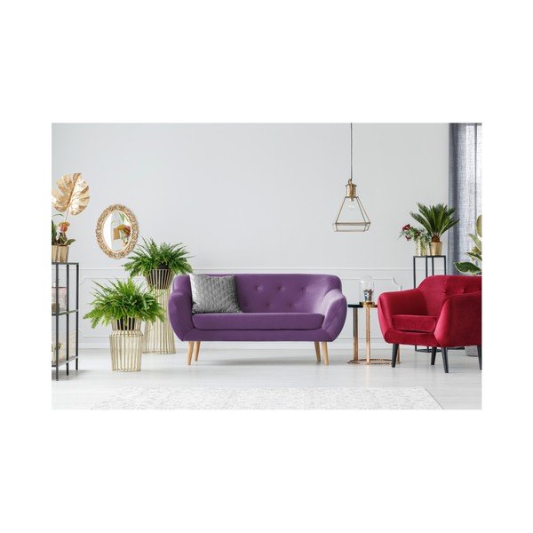 Fialová dvojmiestna pohovka Mazzini Sofas Amelie-image-2