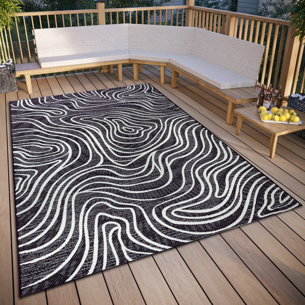 Antracitovosivý vonkajší koberec 194x290 cm – Elle Decoration-image-1